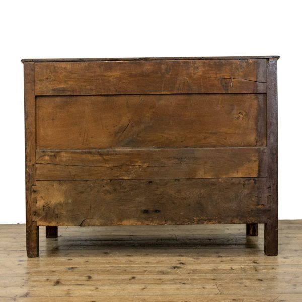 M-4120 18th Century Antique Joined Oak Mule Chest (7)