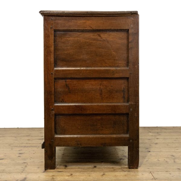 M-4120 18th Century Antique Joined Oak Mule Chest (9)