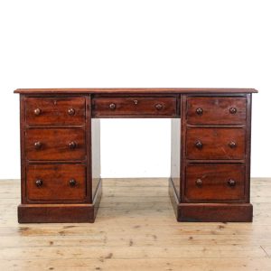 M-6328 Antique Victorian Mahogany Kneehole Desk penderyn antiques (1)