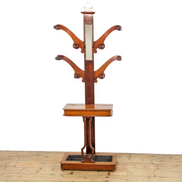 M-6372 Antique Victorian Walnut Hallstand penderyn antiques (1)