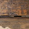 M-6378 Antique Oak Dropleaf Side Table penderyn antiques (12)