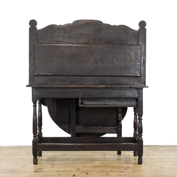 M-6378 Antique Oak Dropleaf Side Table penderyn antiques (4)
