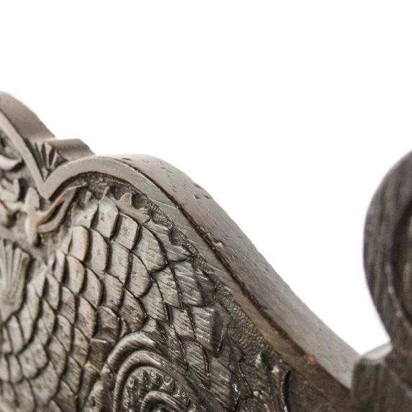 M-6378 Antique Oak Dropleaf Side Table penderyn antiques (9)