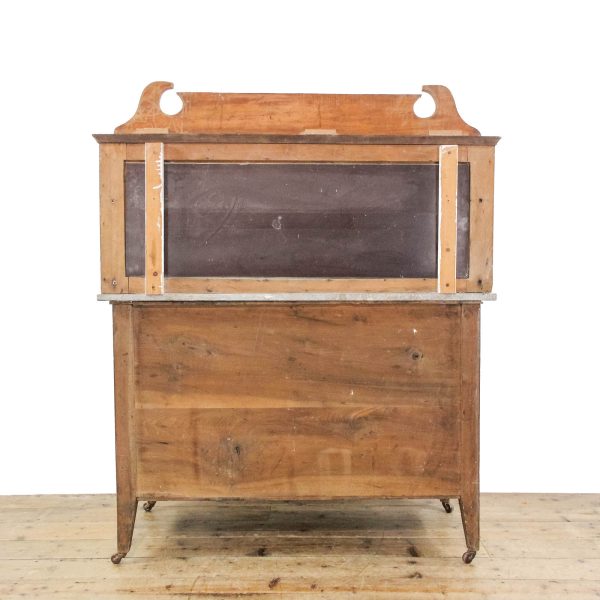 M-6395 Antique Edwardian Walnut Marble Top Washstand penderyn antiques (3)