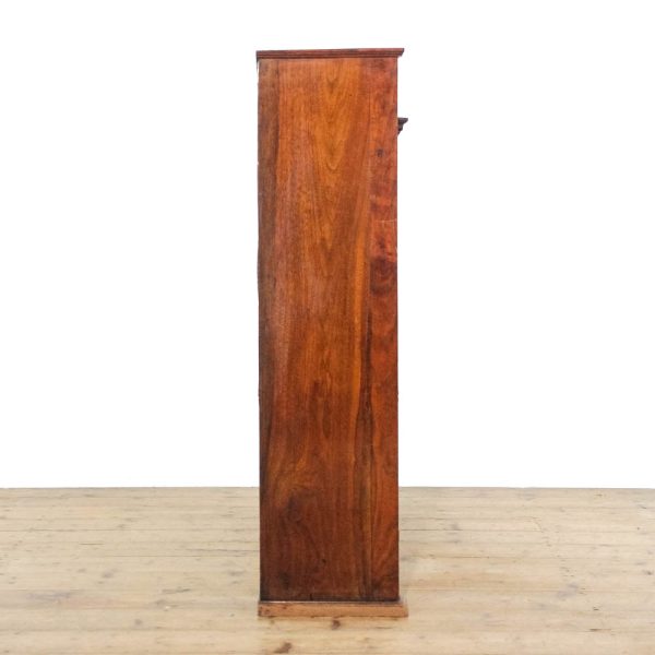 M-6399 Antique Edwardian Mahogany Freestanding Bookcase penderyn antiques (1)