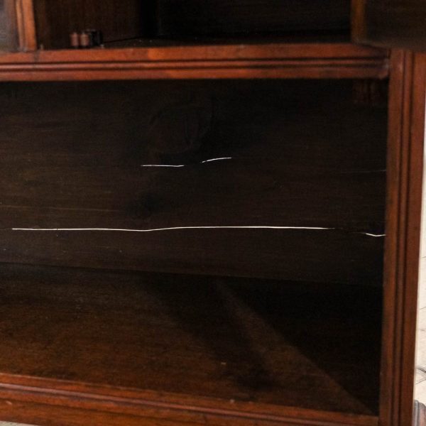 M-6399 Antique Edwardian Mahogany Freestanding Bookcase penderyn antiques (5)