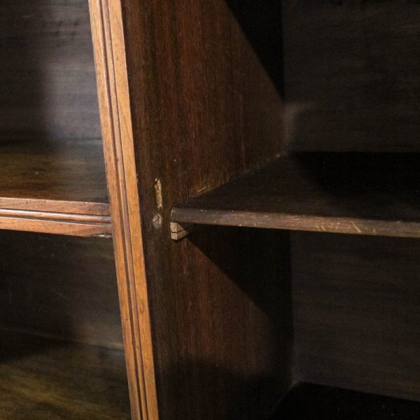 M-6399 Antique Edwardian Mahogany Freestanding Bookcase penderyn antiques (6)