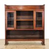 M-6399 Antique Edwardian Mahogany Freestanding Bookcase penderyn antiques (8)