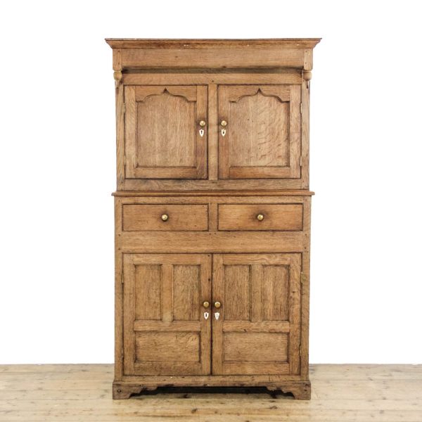 M-6404 Antique 17th Century Welsh Oak Cupboard penderyn antiques (1)