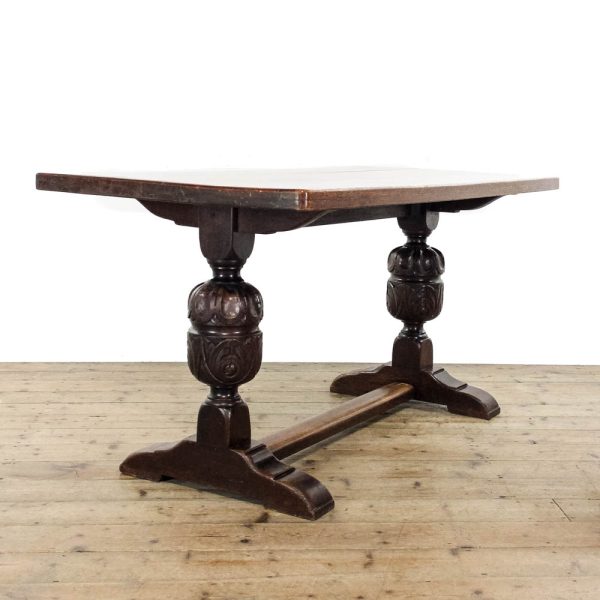 M-6435 Antique Early 20th Century Oak Refectory Table penderyn antiques (1)
