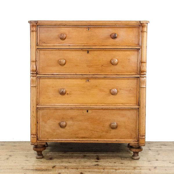 M-6442 Large Antique Pine Chest of Drawers penderyn antiques (1)