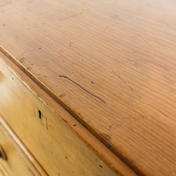 M-6442 Large Antique Pine Chest of Drawers penderyn antiques (11)