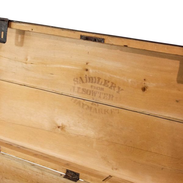 M-6444 Antique Pine Metal Bound Chest penderyn antiques (8)