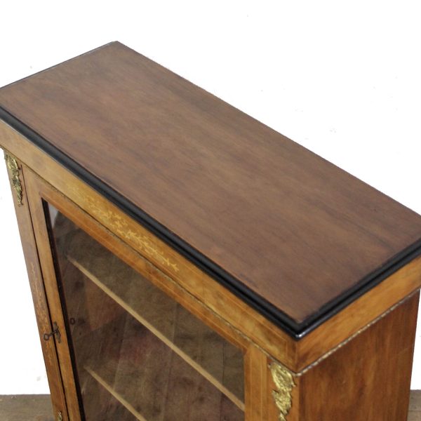 M-6513 Antique Walnut Inlaid Cabinet (9)