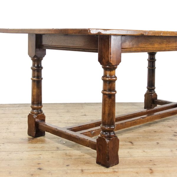 M-6486 Early 20th Century Oak Refectory Table (4)