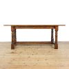 M-6486 Early 20th Century Oak Refectory Table (5)