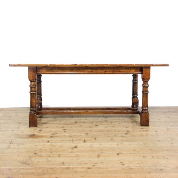 M-6486 Early 20th Century Oak Refectory Table (5)