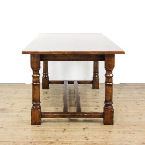M-6486 Early 20th Century Oak Refectory Table (6)