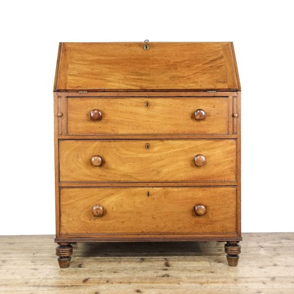 M-6485 Antique 19th Century Mahogany Bureau (1)