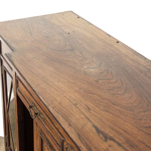 M-6477 Edwardian Rosewood Inlaid Side Cabinet (6)