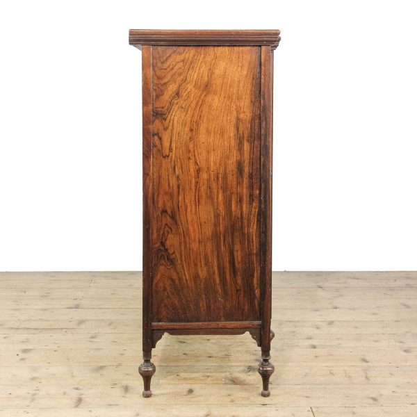 M-6477 Edwardian Rosewood Inlaid Side Cabinet (9)