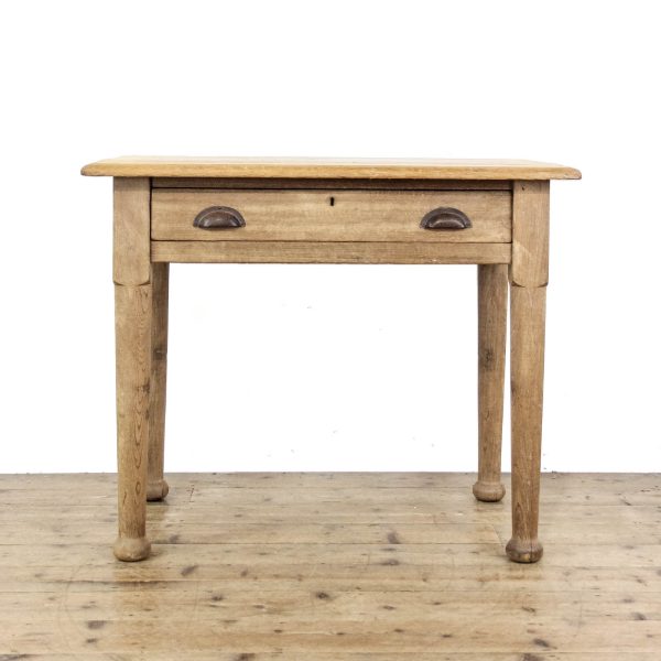 M-6374 Early 20th Century Light Oak Writing Table (1)