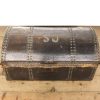 M-6394 Antique Leather Domed Trunk (2)