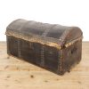 M-6394 Antique Leather Domed Trunk (3)