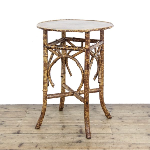 M-6449 Early 20th Century Aesthetic Bamboo Side Table (1)