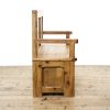 M-6452 Rustic Pine Settle Bench (3)