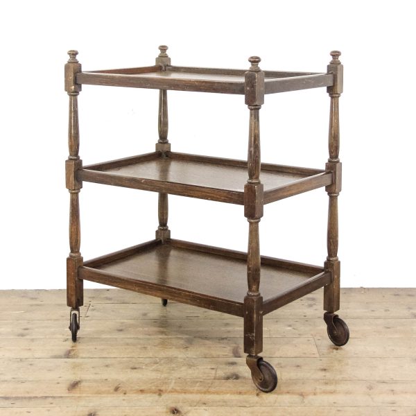 M-6454 Vintage Oak Drinks Trolley (2)