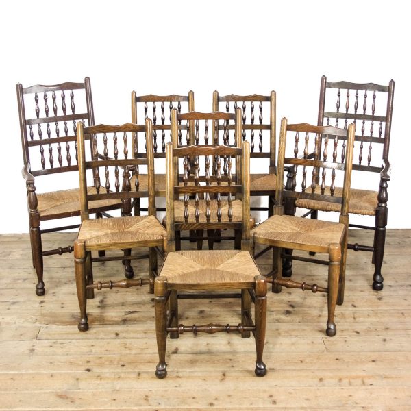 M-6455 Set of Eight Lancashire Dining Chairs