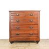 M-6460 Antique Edwardian Mahogany Chest of Drawers (1)