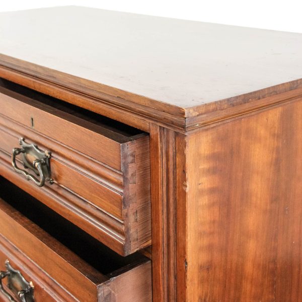 M-6460 Antique Edwardian Mahogany Chest of Drawers (10)