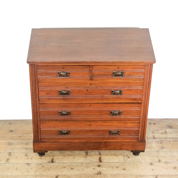 M-6460 Antique Edwardian Mahogany Chest of Drawers (3)