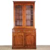 M-6464 Antique Victorian Mahogany Glazed Top Bookcase (1)