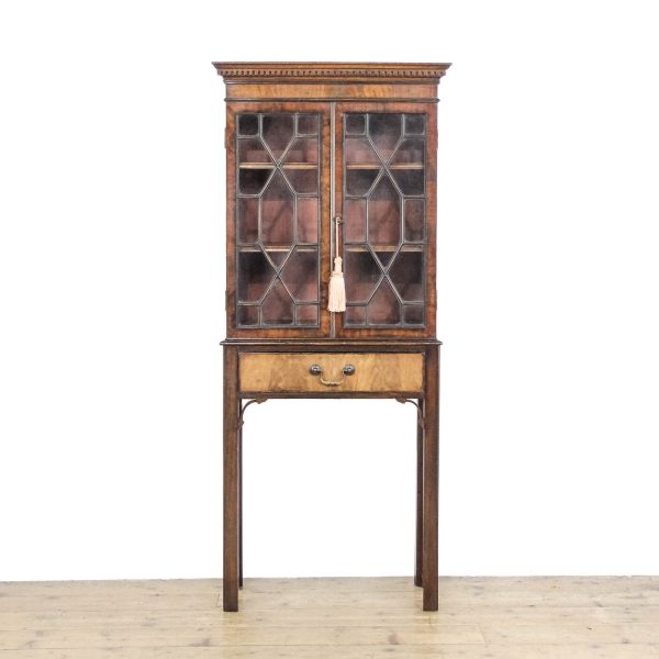 M-6472 Small Antique Glazed Display Cabinet (1)