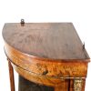 M-6474 Antique Victorian Inlaid Bow Front Corner Cupboard (7)