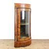 M-6474 Antique Victorian Inlaid Bow Front Corner Cupboard (9)