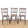 M-6517 Antique Victorian Set of Three Elm Farmhouse Chairs (2)