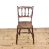 M-6517 Antique Victorian Set of Three Elm Farmhouse Chairs (3)