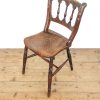M-6517 Antique Victorian Set of Three Elm Farmhouse Chairs (5)