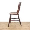 M-6517 Antique Victorian Set of Three Elm Farmhouse Chairs (7)