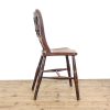 M-6517 Antique Victorian Set of Three Elm Farmhouse Chairs (9)