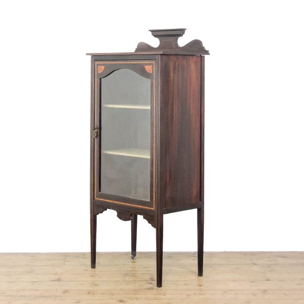 M-6514 Edwardian Mahogany Inlaid Display Cabinet (4)