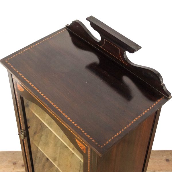 M-6514 Edwardian Mahogany Inlaid Display Cabinet (5)
