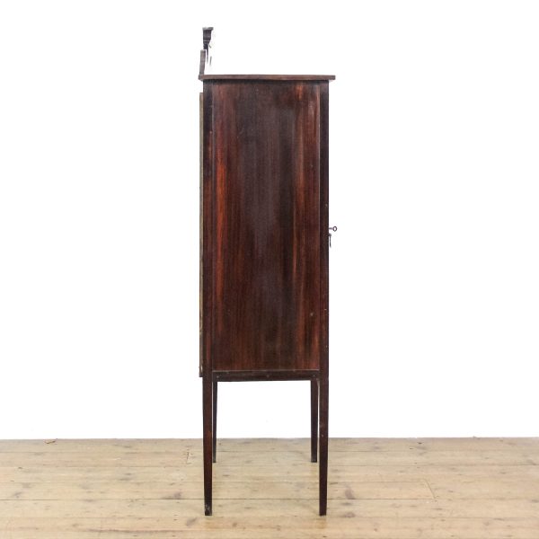 M-6514 Edwardian Mahogany Inlaid Display Cabinet (7)
