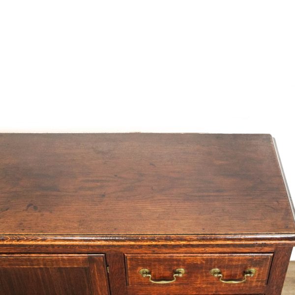 M-6469 Antique Oak Dresser Base on Cabriole Legs (10)