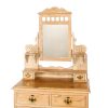 M-6526 Antique Pine Dressing Table Chest of Drawers (2)
