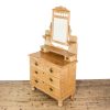 M-6526 Antique Pine Dressing Table Chest of Drawers (5)